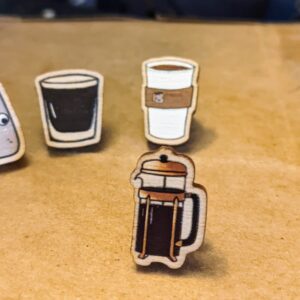 Coffee Pins french press